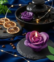 Lilin Seni Berbentuk Mawar dari Lilin Kedelai Buatan Tangan yang Elegan dan Realistis dengan Aroma Dessert untuk Hadiah Hari Valentine & Dekorasi Rumah.