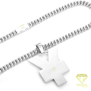 Luxuriöse Kubanische Gliederkette mit Labor-Diamant Y4-Anhänger und Brillantenstein-Details für Einzelhändler und Großabnehmer - Product Image 3