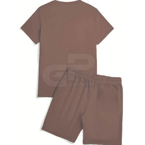Ensemble short deux pièces pour homme, confortable, flexible, respirant, idéal pour la salle de sport, la course à pied, l'entraînement ou les activités estivales quotidiennes - Product Image 3
