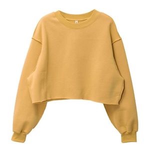 Sweat-shirt zippé oversize pour femme, en molleton French Terry de haute qualité, 100% coton, couleur unie, avec logo personnalisé, coupe courte - Product Image 1