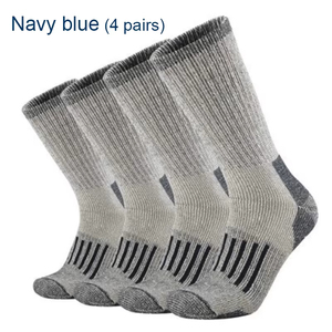 Premium Spandex/Polyester Anti-Bacterial Men's Hiking <b>Socks</b> <b>Moisture</b> Wicking Thermal Factory Direct OEM ODM Wholesale Supplier - Product Image 3