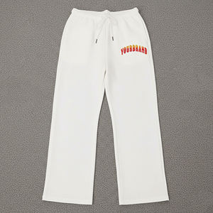 Pantalon de jogging en molleton pour femme, style streetwear urbain, taille élastique, coupe régulière, respirant, écologique, vente en gros - Product Image 3