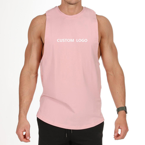 T-shirts sans manches pour hommes personnalisés, coton et polyester, prix de gros abordable, lavables - Product Image 6