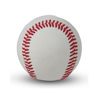 Ballon de baseball en cuir de vachette pleine fleur de 9 pouces, avec noyau en liège, poids 5 oz, logo personnalisé, souple, pour usage professionnel, vente en gros