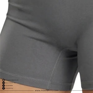 Shorts de yoga de cintura alta con textura acanalada, transpirables, ecológicos, tallas grandes, shorts de verano para gimnasio y fitness, shorts deportivos para mujer. - Product Image 2