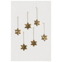 Premium Matt-Schwarz Gold Metall DIY Personalisierte Umweltfreundliche Wiederverwendbare Langlebige Weihnachtsbaum-Hängedekoration Moderne Feiertagsdekoration