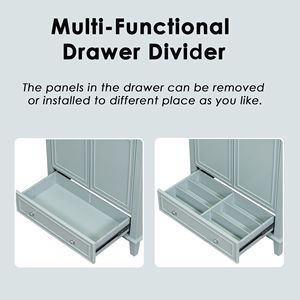 Mobile da Bagno Multifunzionale con Base in MDF da 30 Pollici, Solo Base con Ante e Cassetto, Senza Lavabo - Product Image 4