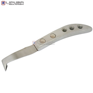 Meilleur couteau de fermeur pour sabots, manche en aluminium argenté, lame en acier inoxydable perforée, équipement vétérinaire pour l'élagage des sabots de bétail, chevaux et bovins - Product Image 3