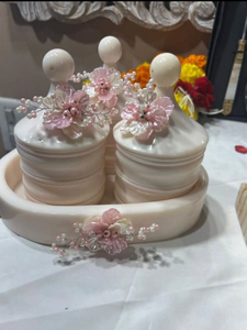 Prix d'usine – Ensemble de pots à fruits secs circulaires en résine faits à la main – Haute qualité – Fabriqué en Inde – Meilleures ventes - Product Image 5