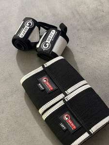 สายรัดข้อมือยืดหยุ่นสำหรับออกกำลังกายและสายรัดข้อมือแบบกดรัดน้ำหนักเบา ปรับได้ เหมาะสำหรับยกน้ำหนัก - Product Image 3