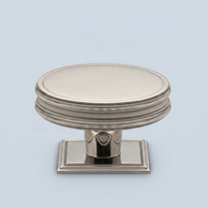 Classic Brass Round Cabinet Knob with Square Backplate <b>Antique</b> Matte Finished Durable Furniture Handle for Kitchen Drawer Door - Product Image 4