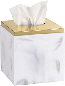 Hot Selling Travertine Stone Tissue <b>Box</b> Holder Luxury Square Tissue Cover Bathroom Home Decor - Product Image 4