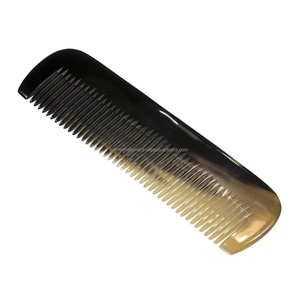หวีเคราเขาควายสำหรับแต่งผมหวีแตรสีธรรมชาติหวีแต่งผมขนาดเล็ก - Product Image 4