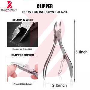 Kit de Pédicure Professionnel 7 Pièces en Acier pour Ongles Incarnés – Outil de Correction et Traitement – Instruments de Podologie - Product Image 5