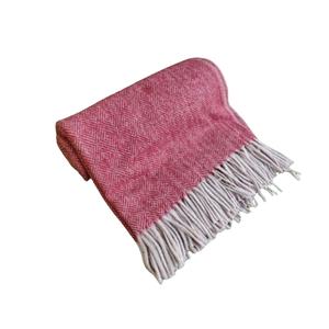 Manta de lana 2024 de nuevo diseño 100%, nuevo diseño de alta calidad, comodidad acogedora con nuestras mantas de lana de tartán al por mayor - Product Image 1