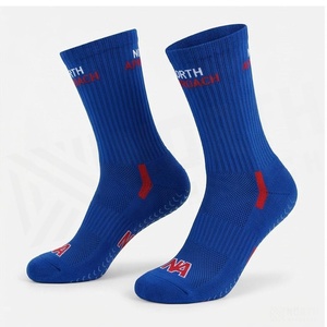 North Approach Crew <b>Socks</b> Blue Breathable <b>Running</b> <b>Socks</b> for Adults Summer Season - Product Image 3