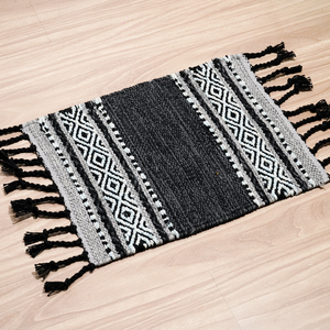 Handwoven Cotton Chenille <b>Mat</b> Custom Color Wholesale Home Decor Supplier India - Product Image 1