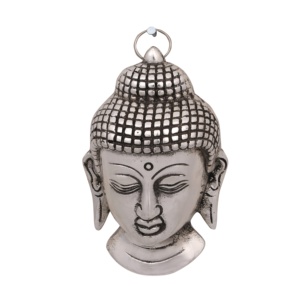Nuevo Adorno Decorativo de Pared con Rostro de Buda, Plateado a Mano, de 6 Pulgadas, para Decoración del Hogar y Regalos - Product Image 1