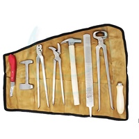 Kit d'outils de maréchal-ferrant professionnel pince à sabot pince à râper couteau à marteau outils de coupe de chaussures pince à sabot maréchal-ferrant par Life Care