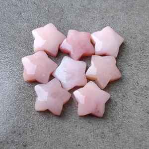 โอปอลสีชมพูธรรมชาติทรงดาว คุณภาพคาโบชอง เจียระไนแล้ว สำหรับทำเครื่องประดับ พลอยหลวม - Product Image 1