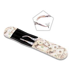 Ensemble de pinces à cils professionnelles avec pochette en cuir avec logo personnalisé Outils pour cils en acier inoxydable Fournisseur OEM Usine - Product Image 2