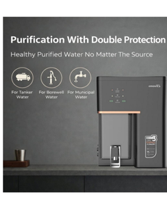 Système de purification d'eau par osmose inverse INNOVICA BLACK, système de filtration d'eau RO avec cuivre, zinc, alcalin, TDS, auto-nettoyant. - Product Image 3
