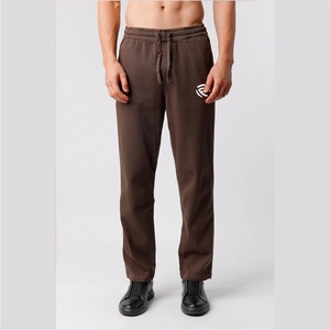 Pintex Lightweight High Waist Canvas <b>Jogger</b> Pants-<b>Brown</b> for Men - Product Image 3