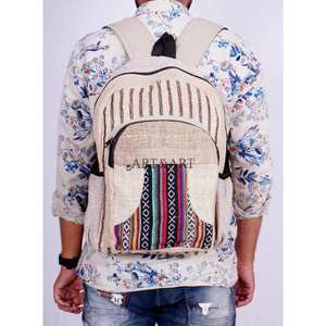 Sac à dos léger et élégant de style tibétain vintage unisexe pour le camping et la natation, avec motif unique et poignée détachable, en matière organique - Product Image 4