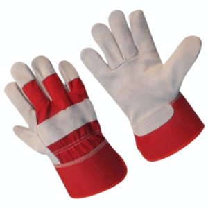 ถุงมือหนังวัวแท้คุณภาพสูง สำหรับงานอุตสาหกรรม ก่อสร้าง ทนทานต่อการเสียดสี ถุงมือป้องกันส่วนบุคคล - Product Image 1