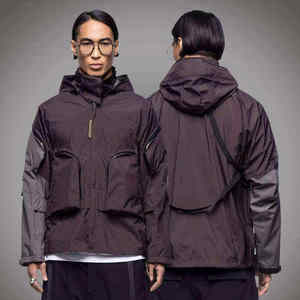 Chaqueta Táctica Impermeable para Hombre, Estilo Urbano, Multibolsillos, Funcional, Cortavientos, con Capucha, Venta al Por Mayor - Product Image 1