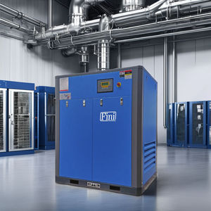 Compresor de Aire de Tornillo Fini de 30hp 22kw 126cfm, Estacionario, Refrigerado, Lubricado, Alimentación CA 415V, Recipiente a Presión Industrial - Product Image 3