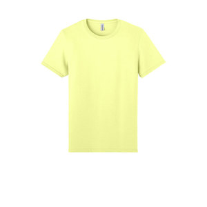 เสื้อยืดผ้าฝ้ายไผ่สีเหลืองสำหรับผู้ชาย เนื้อผ้านุ่ม สั่งพิมพ์โลโก้ได้ MOQ ต่ำ ขายส่งจำนวนมากในสหรัฐอเมริกา - Product Image 2