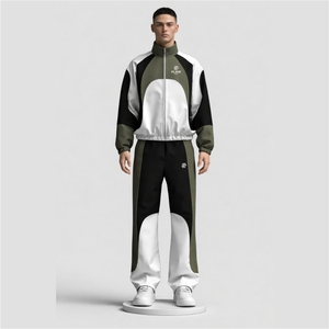 Conjunto Deportivo para Hombre con Logotipo Personalizado, Chaqueta con Cremallera, Pantalones Jogger, Ropa Deportiva Informal para Gimnasio - Product Image 4