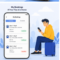 Aplicación Móvil Inteligente para Reserva de Boletos de Autobús, Disponibilidad de Asientos en Tiempo Real, Seguimiento de Rutas, Reserva de Viajes, Multi-idioma, MAC/Linux