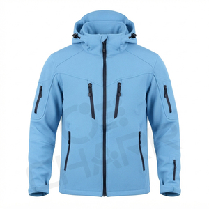 Chaqueta Softshell Premium para Hombre con Capucha, Impermeable, Resistente al Viento, Chaqueta Táctica para Exteriores, Proveedor OEM - Product Image 4