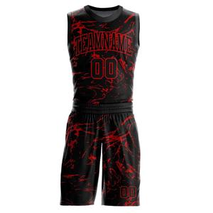 Conjunto de Uniforme de Baloncesto Personalizado 100% Poliéster, Nuevo Estilo de Verano, Transpirable, de Secado Rápido, Estampado, Talla Grande, con Logotipo en la Parte Delantera - Product Image 5