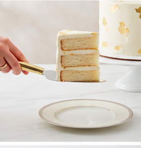 Ensemble de 2 couteaux et spatules à gâteau en acier inoxydable avec manche en laiton doré pour cérémonie de mariage et usage domestique - Product Image 6