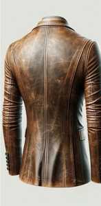 เสื้อแจ็คเก็ตหนังขนสัตว์คุณภาพสูง พรีเมียม เท่ห์ และมีระดับสำหรับผู้ชาย - Product Image 4