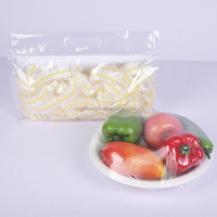 Housses de bol élastiques réutilisables et solides pour la cuisine Couvre-assiette alimentaire jetable en plastique avec élastique pour le stockage des aliments