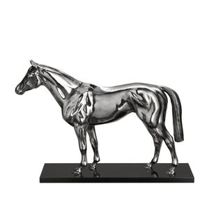 Grande sculpture de cheval au galop en aluminium moulé avec finition antique pour la décoration de villas de luxe, de jardins et d'intérieurs - Product Image 2