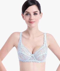 Sujetador con aros de malla completa para mujer, lencería premium con copas suaves, soporte transpirable y cómodo, ropa interior de moda ajustable - Product Image 3