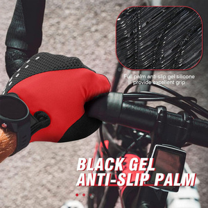 Anti Slip Shock Absorbing Pad Light Weight Nice Fit Half Finger Bicycle Gloves Sports Unisex Cycle Racing Gloves Custom Logo - Product Image 2