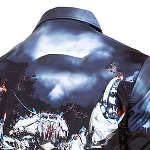 T-shirt uni à manches longues et col rond pour homme, en tissu respirant et à séchage rapide en coton et bambou, avec logo frontal, idéal pour une utilisation décontractée en extérieur - Product Image 2