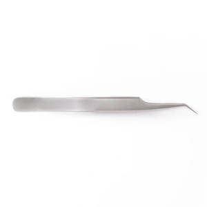 Pinzas Profesionales para Extensión de Pestañas DERMISPRO INSTRUMENTS, Punta Curva, Acero Inoxidable, Precisión, Antiestáticas, Punta de Fibra Suave - Product Image 1