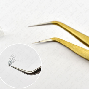 Premium 5 Piece Eyelash Tweezers Set Pointed Tip Isolation <b>Tools</b> with Custom Color Logo for Lash Extensions - Product Image 2