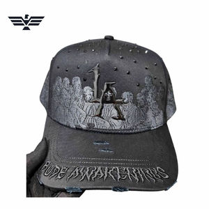 Custom Navy Blue <b>Baseball</b> <b>Cap</b> 3D Embroidered 6 Panel Snapback | Adjustable Breathable Unisex Sports | Premium Team 100% Cotton - Product Image 1