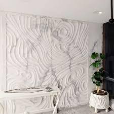 Paneles de Pared de Mármol - Modernos, Altamente Pulidos, Antideslizantes, Impermeables, Resistentes al Fuego, Fáciles de Instalar en Dormitorios, Exteriores y Hogares, Corte CNC - Product Image 2