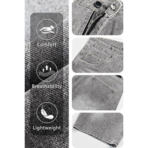 Proveedor de Pantalones Cortos de Mezclilla con Logotipo Personalizado, Estilo Acid Wash, Unisex, Streetwear, Corte Holgado, Vintage - Product Image 5