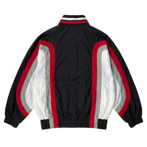 Calorie Sportswear Unisex Custom Quarter-Zip Embroidered Velour Windbreaker Set Regular Fit Reflective <b>Strip</b> Windproof - Product Image 3