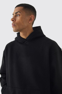 Unisex Custom Logo 100% Cotton Oversized Thick Hoodie Winter Sports Casual Sweatshirt with Zipper Plain Dyed Bulk Manufacturer - Product Image 3